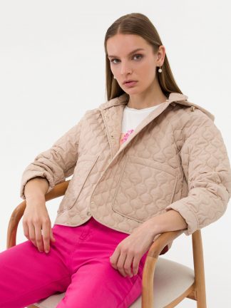 کاپشن زنانه قهوه ای پیرکاردین