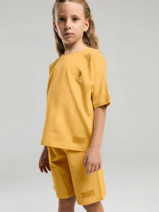 لباس خواب دخترانه خربزه ای یو اس پولو