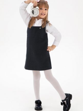 پیراهن دخترانه سرمه ای یو اس پولو