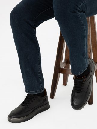 کفش روزمره مردانه مشکی پیرکاردین