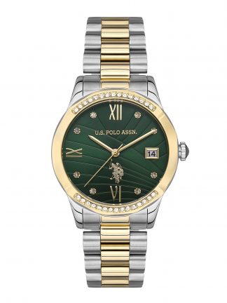 ساعت مچی زنانه طلایی یو اس پولو