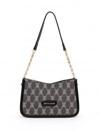 کیف دوشی زنانه خاکستری پیرکاردین