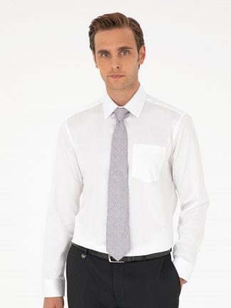 پیراهن رسمی مردانه سفید پیرکاردین