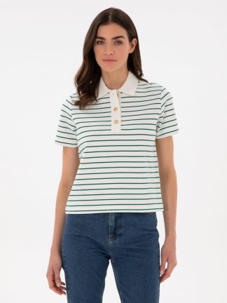 پولوشرت زنانه سبز پیرکاردین