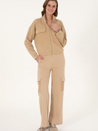 شلوار زنانه بژ یو اس پولو