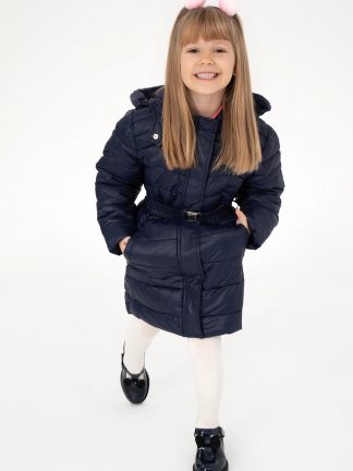 کاپشن دخترانه سرمه ای یو اس پولو