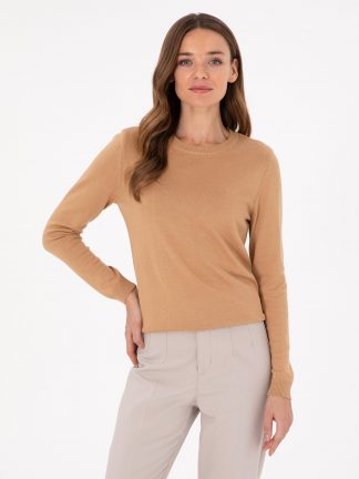 پلیور زنانه شتری پیرکاردین