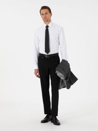 شلوار پارچه ای مردانه مشکی پیرکاردین