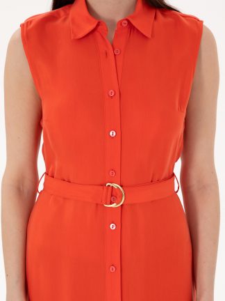 پیراهن ماکسی قرمز پیرکاردین