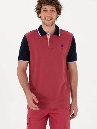 پولوشرت مردانه آلبالویی یو اس پولو