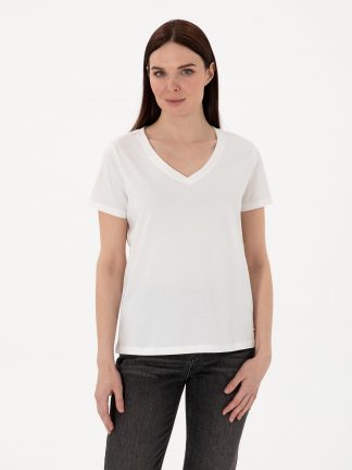 تیشرت زنانه سفید پیرکاردین