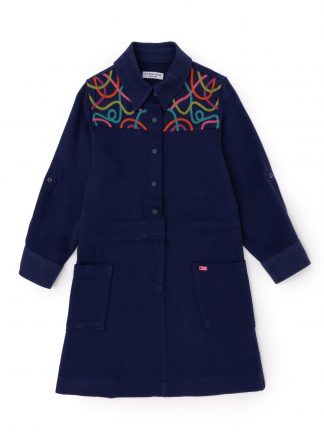 پیراهن دخترانه سرمه ای یو اس پولو