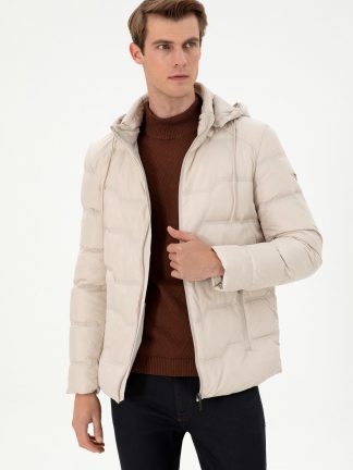 کاپشن مردانه طوسی یو اس پولو