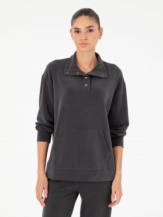 سویشرت زنانه خاکستری تیره پیرکاردین