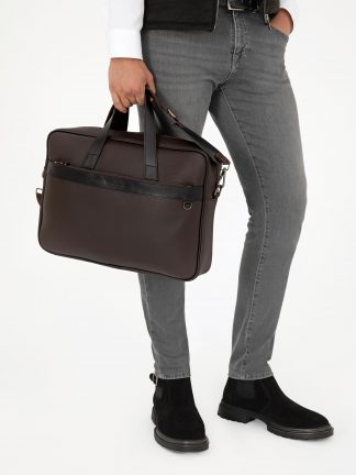 کیف مردانه قهوه ای پیرکاردین