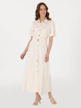 پیراهن زنانه بژ پیرکاردین