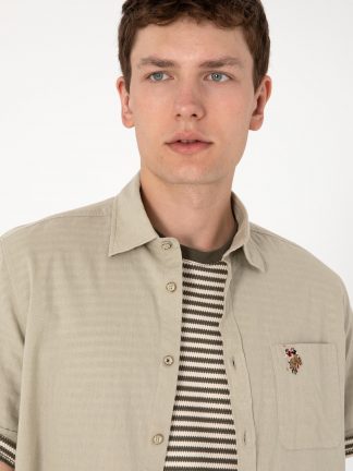 پیراهن آستین کوتاه مردانه یو اس پولو
