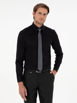 پیراهن رسمی مردانه مشکی پیرکاردین