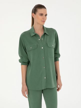 ژاکت زنانه سبز پیرکاردین