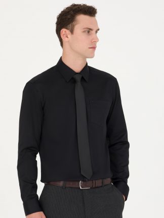 پیراهن رسمی مردانه مشکی پیرکاردین