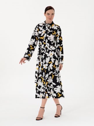 پیراهن زنانه مشکی پیرکاردین