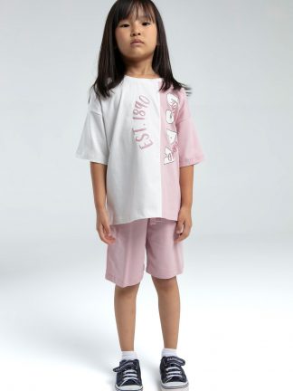 لباس خواب دخترانه صورتی یو اس پولو