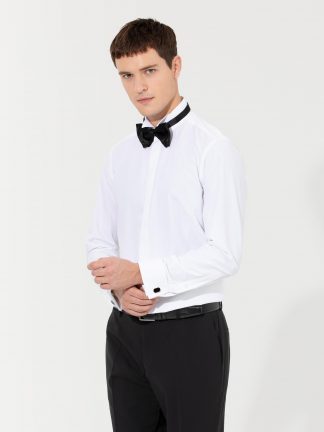 پیراهن رسمی مردانه سفید پیرکاردین