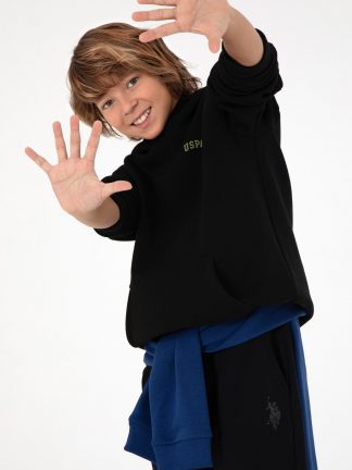 هودی پسرانه مشکی یو اس پولو