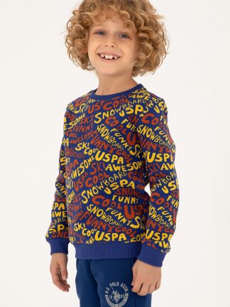 سویشرت پسرانه نیلی یو اس پولو