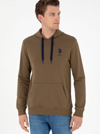 هودی مردانه خاکی روشن یو اس پولو