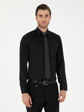 پیراهن رسمی مردانه مشکی پیرکاردین