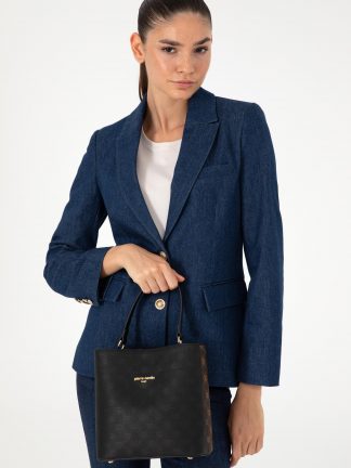 کیف دوشی زنانه مشکی پیرکاردین