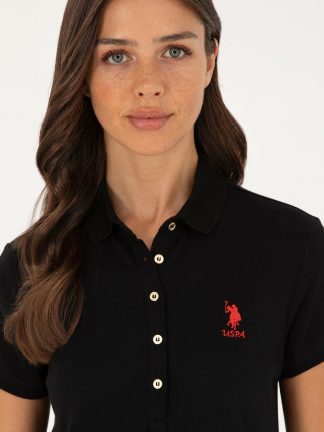 پیراهن و لباس مجلسی زنانه مشکی یو اس پولو