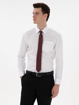 پیراهن رسمی مردانه سفید پیرکاردین