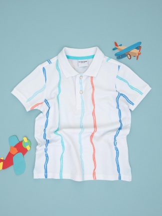 پولوشرت پسرانه سفید یو اس پولو