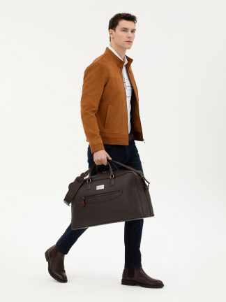 کیف مردانه قهوه ای پیرکاردین