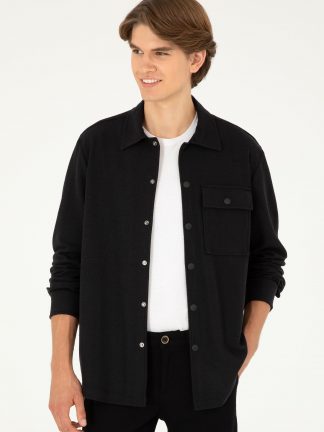 پیراهن مردانه مشکی یو اس پولو