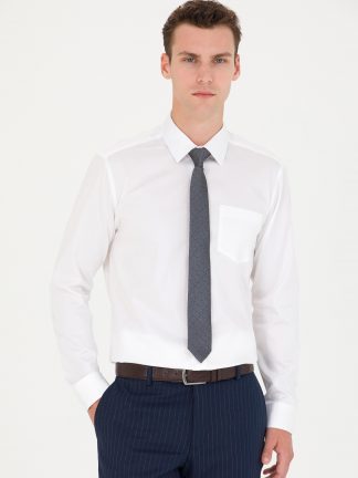 پیراهن رسمی مردانه سفید پیرکاردین