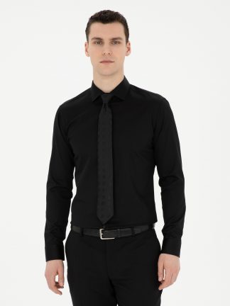 پیراهن رسمی مردانه مشکی پیرکاردین