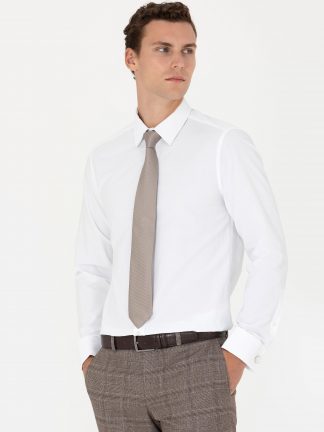 پیراهن رسمی مردانه سفید پیرکاردین