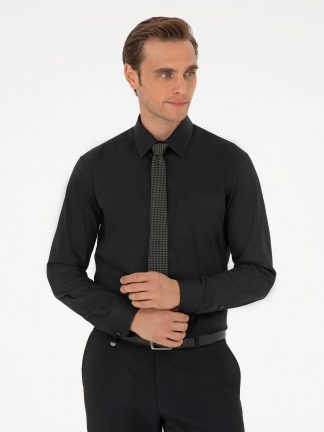 پیراهن رسمی مردانه مشکی پیرکاردین