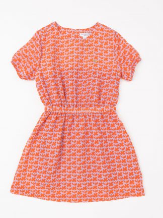 پیراهن دخترانه گل انار یو اس پولو