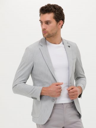 کت مردانه خاکستری روشن کاشارل