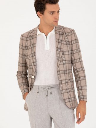 کت مردانه قهوه ای کاشارل