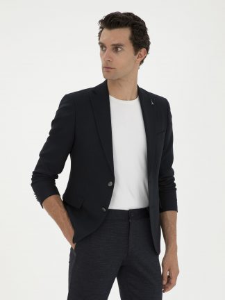 کت مردانه سرمه ای کاشارل