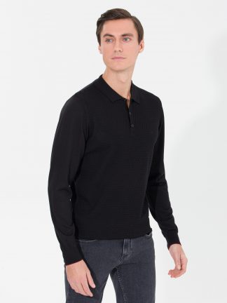 پلیور مردانه مشکی کاشارل