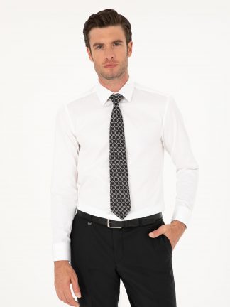 پیراهن رسمی مردانه سفید کاشارل