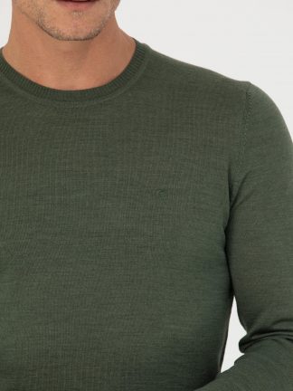 پلیور مردانه خاکی روشن کاشارل