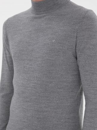 پلیور مردانه خاکی ملانژ کاشارل