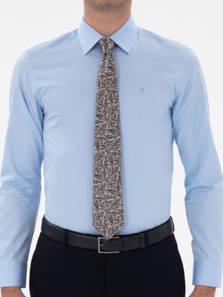 پیراهن رسمی مردانه آبی کاشارل